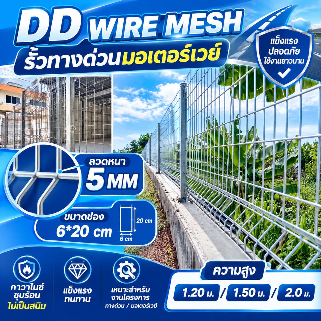 DD WIRE MESH รั้วทางด่วนมอเตอร์เวย์